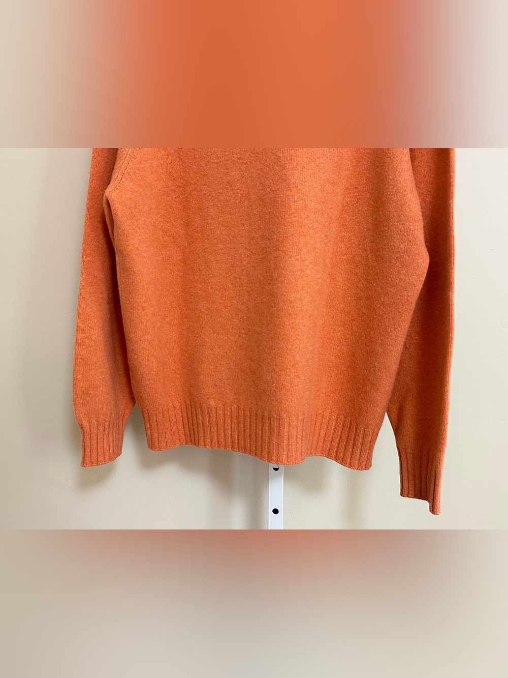 Rivamonti Made in Italy Orange Wool Alpaca Mohair Sweater Quiet Luxury - Picture 6 of 8